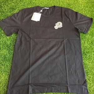 Moncler Embroidered Black T-Shirt